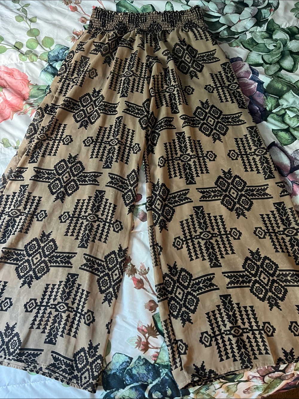 Turquoise Haven Palazzo Pants Size S